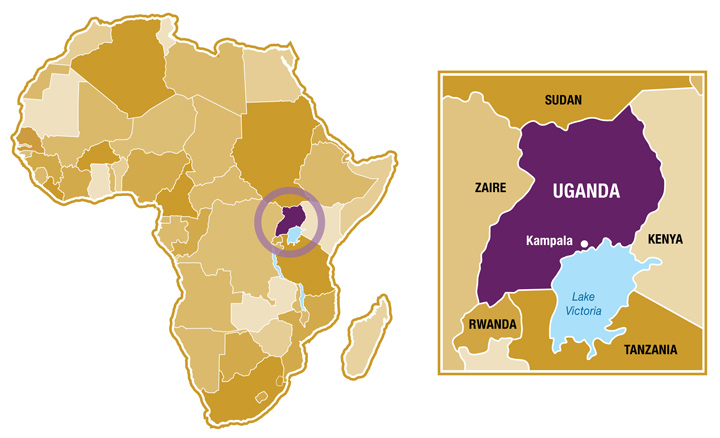 Location Location in Uganda